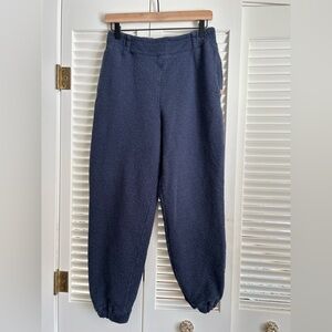 LUNYA RESTORE DOUBLE FACED Joggers Sweatpants Navy Blue $198 Unisex Medium